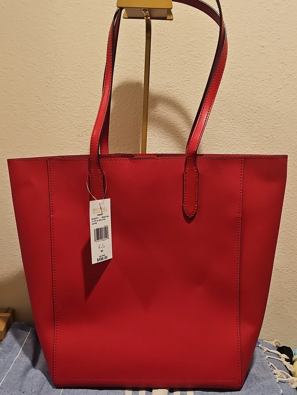 Michael Kors Vincent Red Tote